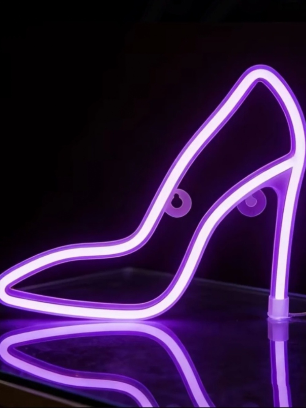 Purple Heel Neon Light